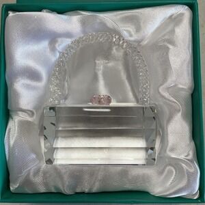 Simon Designs Crystal Purse Handbag  Paperweight W/box